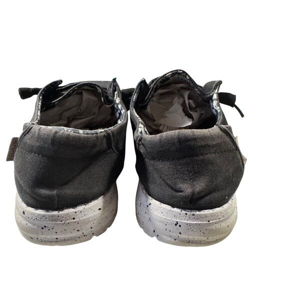 Hey Dude Women's Black Canvas Lace-Up Loafers Size 7 - Picture 5 of 8